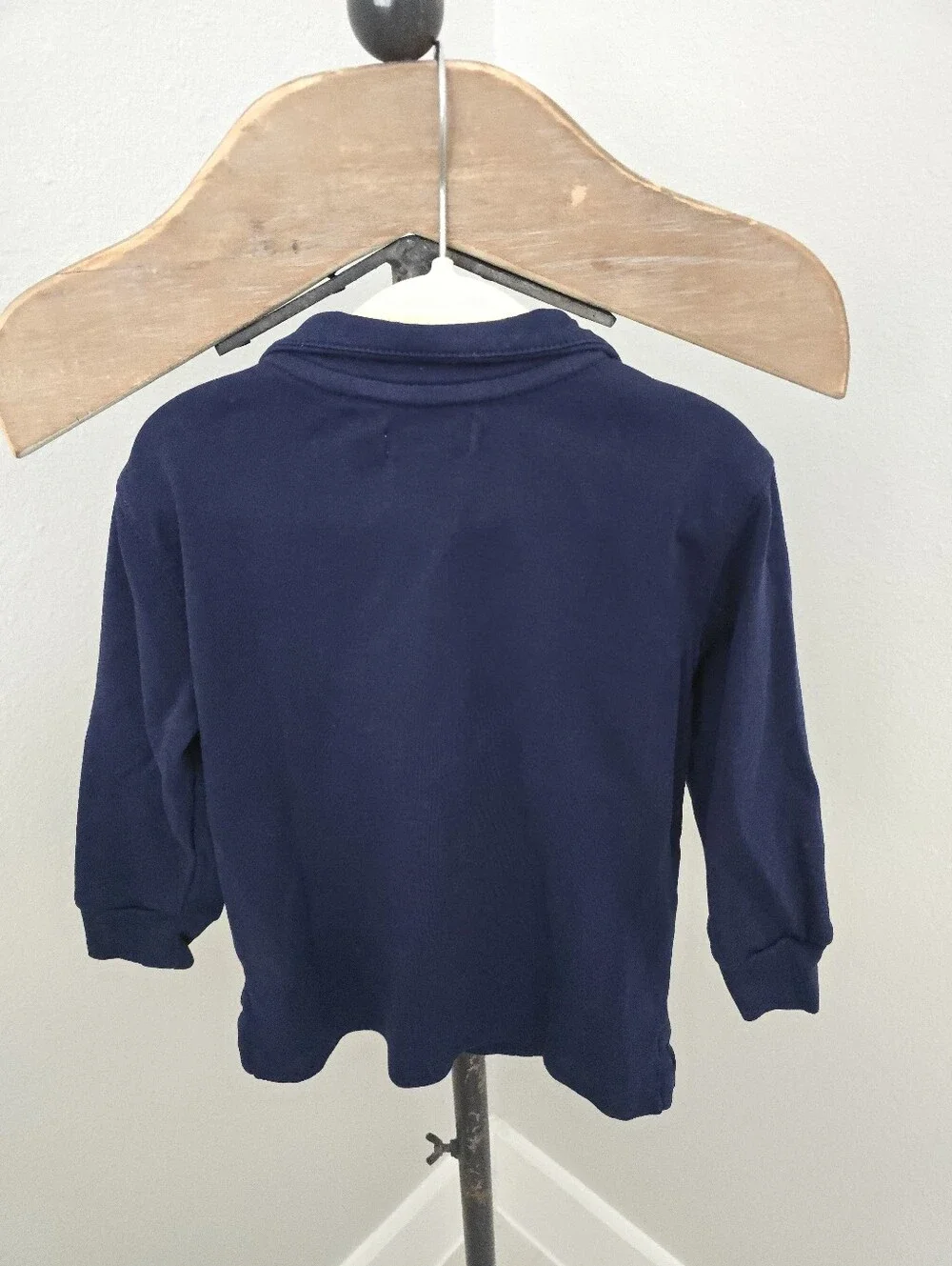 Ralph Lauren Navy Quarter-Zip Polo Sweatshirt 24 Months